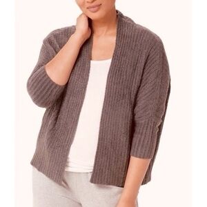 Barefoot Dreams Cozychic Lite Open Front Cardigan Shrug Size Small Medium